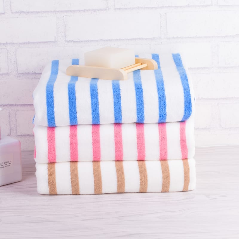 2/6 Pack Cabana Stripe Beach Towel Pool Towels Quick Dry Swim Towels