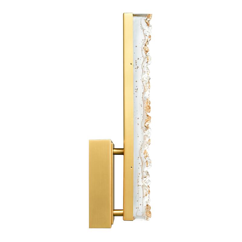 Stagger Integrated LED Brass Wall Light