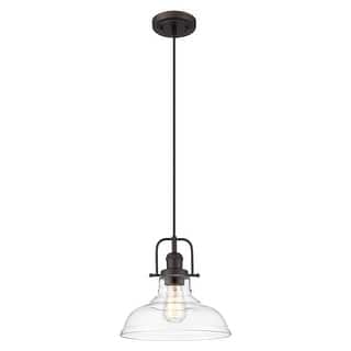 Clear Glass Dome Pendant Light Farmhouse Style