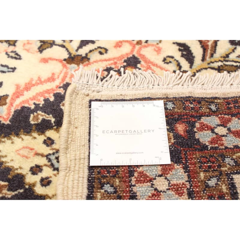 ECARPETGALLERY Hand-knotted Anatolian Cream Wool Rug - 2' 6" x 10' 2"