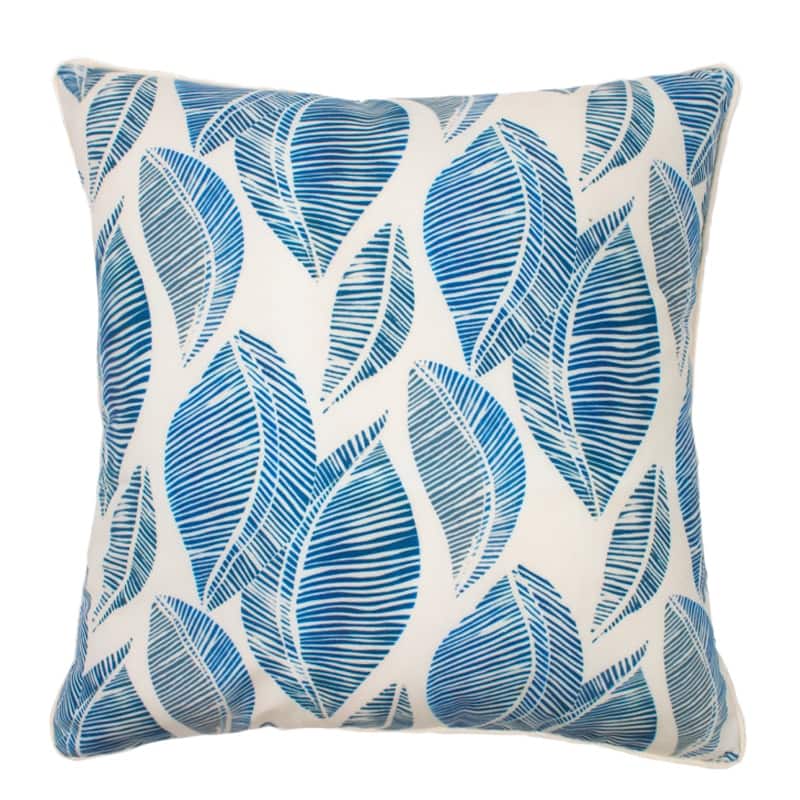 Jiti Outdoor Transitional Waterproof Custom Printed Rubber Plant Leaves Patterned throw Pillows Cushions for Pool Patio Chair