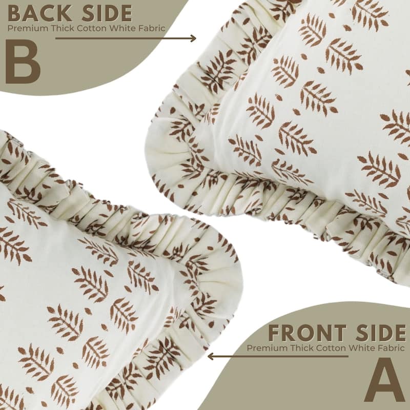 Living Room Brown Throw Pillow Cover By Fabdivine - Darpan