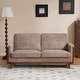 preview thumbnail 7 of 5, Modern Farmhouse Velvet Upholstery Loveseat With Solid Wood Frame Compact 2-Seater Couch For Small Space