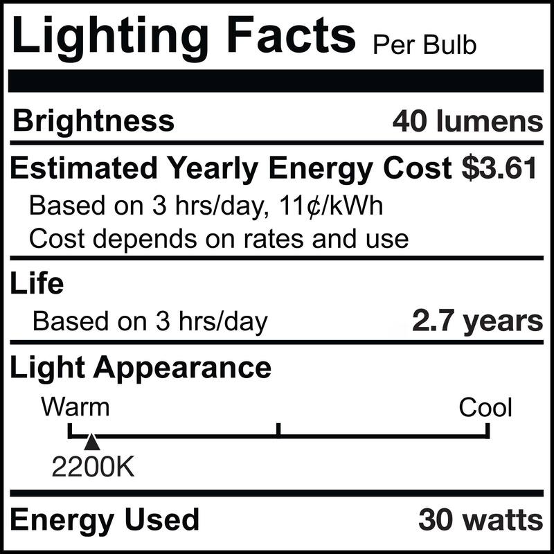 Bulbrite Pack of (4) Dimmable Antique Nostalgic Filament Incandescent Bulb