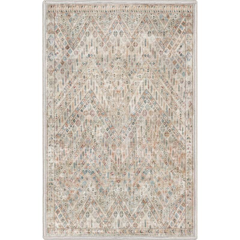 Well Woven Asha Vintage Anya Machine Washable Area Rug