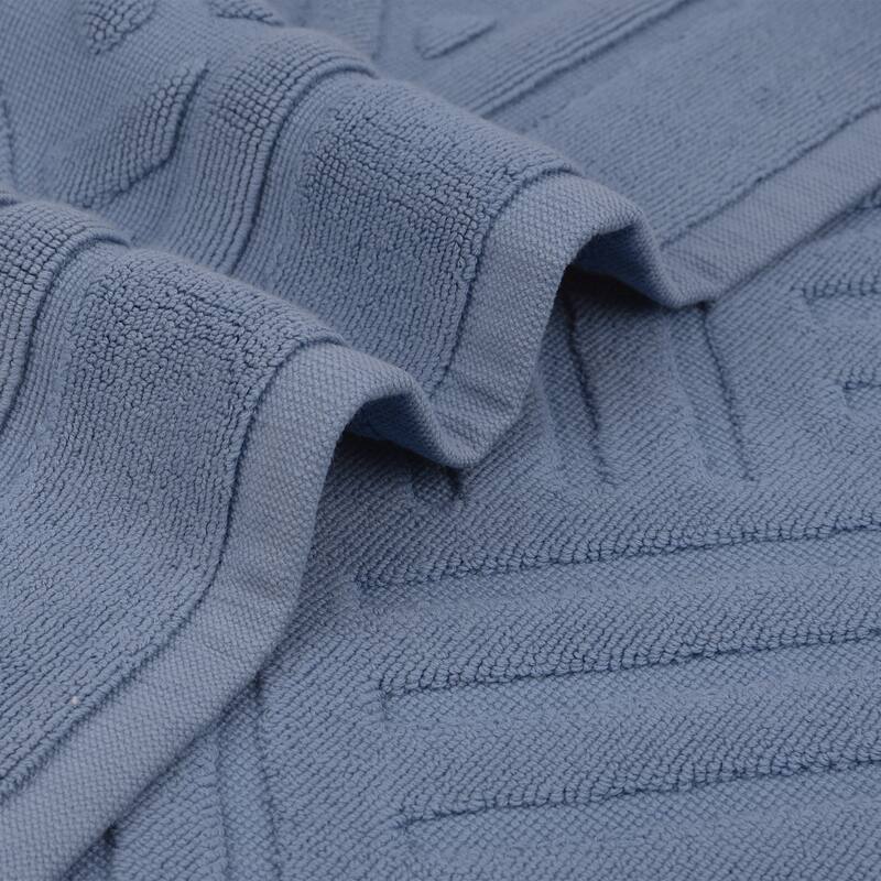 Cotton Bath Mat Towel, Luxury Absorbent Floor Rug for Hotel Spa Shower Bathroom Towels