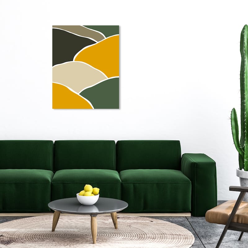Wynwood Studio Canvas Abstract Find the River Orange Modern & Contemporary Wall Art Canvas Print - 30 x 36