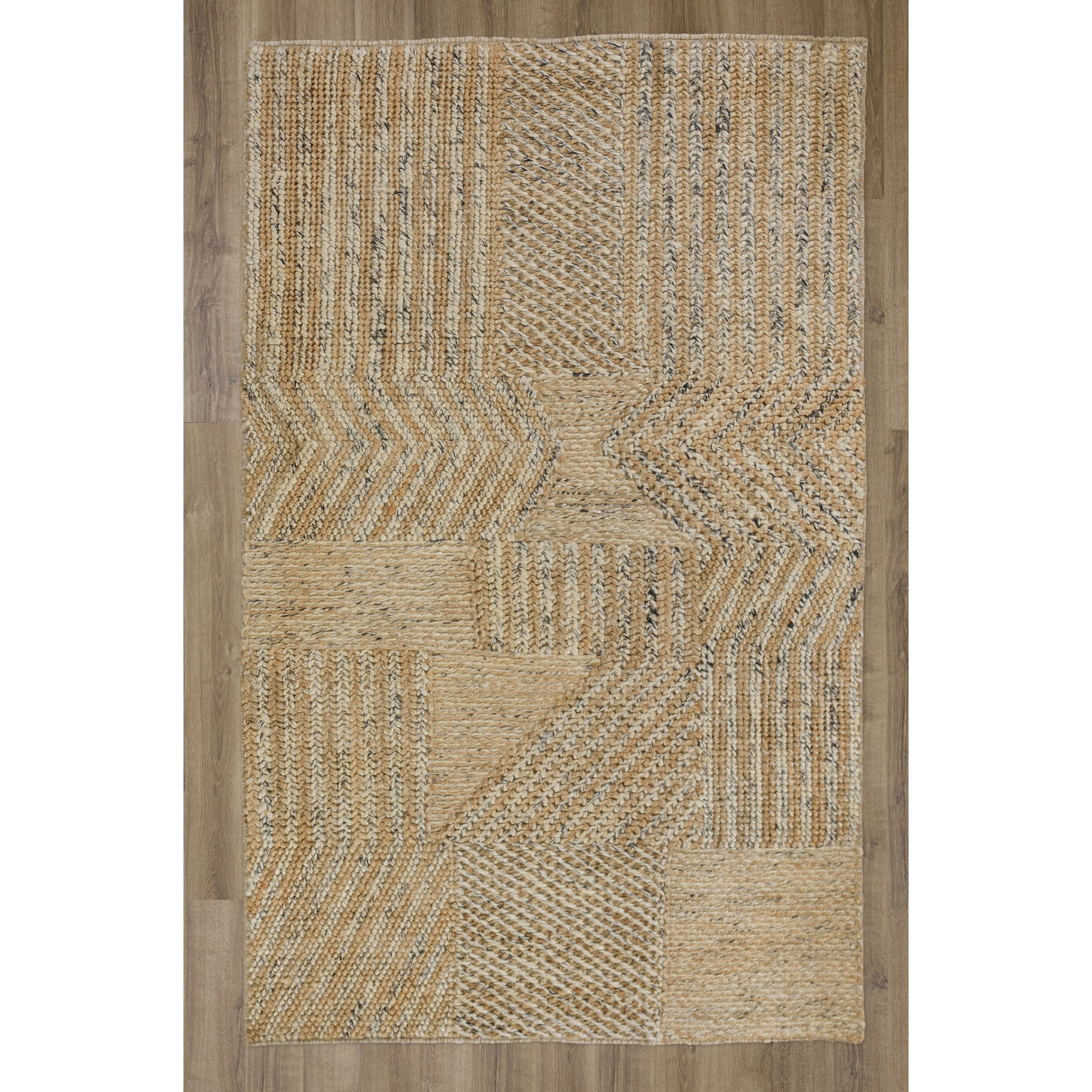 Alora Decor Canyon Geometric Natural Jute Blend Rug