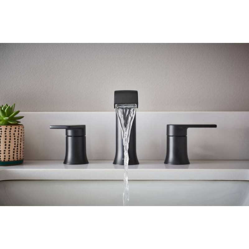 Moen Genta LX 1.2 GPM Widespread Bathroom Faucet with Pop-Up Drain