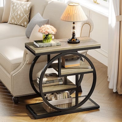 4-tier Narrow Side End Table for Living Room Bedroom