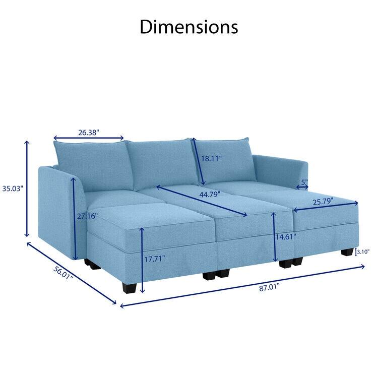 Modern Modular DIY Collection - Sturdy Wooden Frame - Versatile & Stylish Furniture for Living Room Bedroom