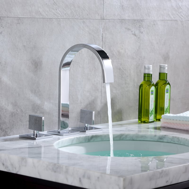 Luxier WSP05-T Widespread Bathroom Faucet with Pop-Up Drain