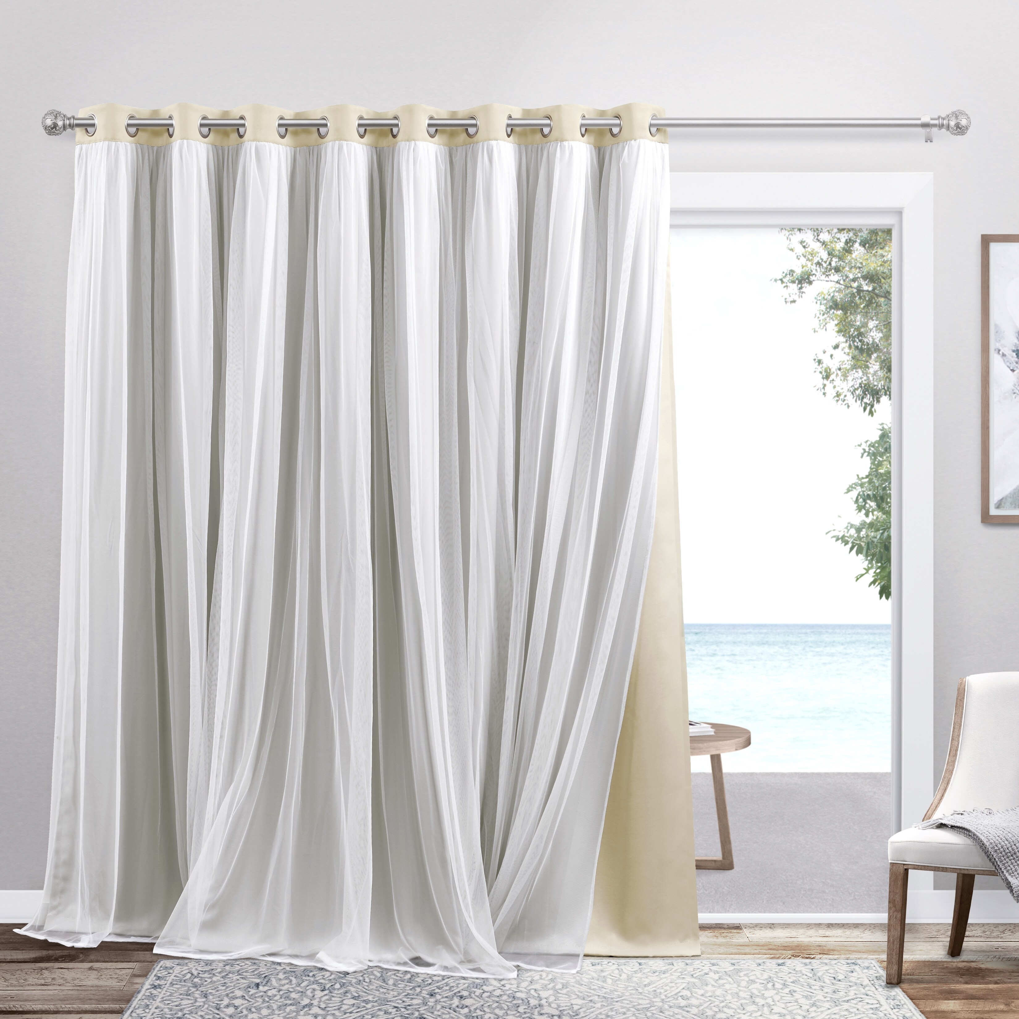 ATI Home Catarina Layered Solid Room Darkening Blackout and
