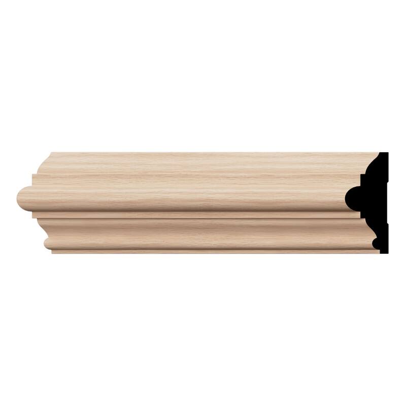 WM300: 1-1/16-in D x 3-in W x 96-in L Americraft Solid Hardwood Stain Grade Chair Rail Moulding - Red Oak