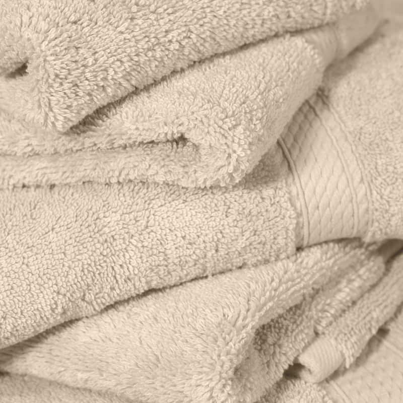 Superior Egyptian Cotton 6 Piece Towel Set Ultra Plush & Absorbent Bath, Hand & Face Towels, Heavyweight Spa Quality
