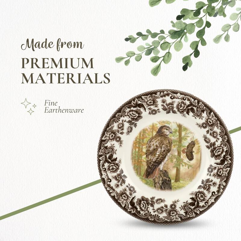 Spode Woodland Dinner Plate Birds Motif - 10.5