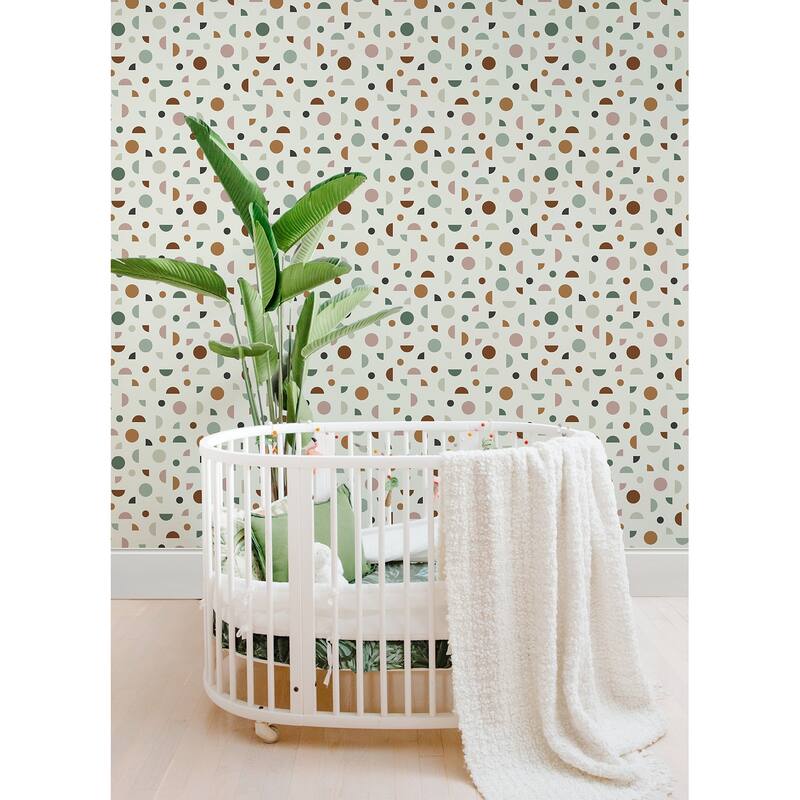 Chesapeake Marilee Multicolor Circles Wallpaper - 20.9 x 396 x 0.025