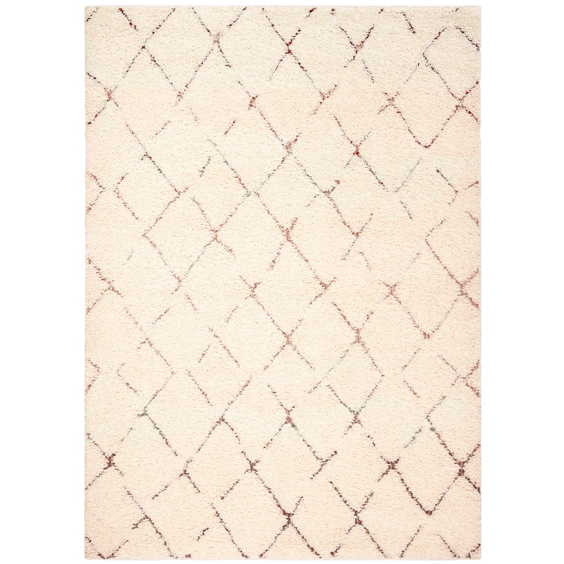 SAFAVIEH Santorini Shag Isadora Abstract 1.2-inch Thick Rug