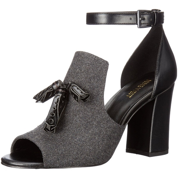 Nine West Womens Bevy Open Toe Ankle Strap D-orsay Pumps