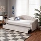 preview thumbnail 13 of 18, Becker Modern and Contemporary Transitional Daybed with Trundle