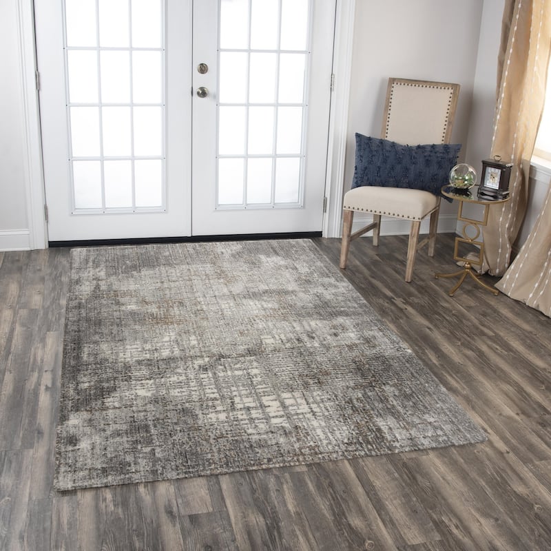 Alora Decor Cara Transitional Gray Recycled Polyester Area Rug