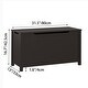 preview thumbnail 22 of 38, Kids Wooden Toy Box Storage with Safety Hinged Lid