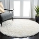 preview thumbnail 10 of 45, SAFAVIEH Handmade New Orleans Shag Triin Area Rug 5' Round - Off White - Round