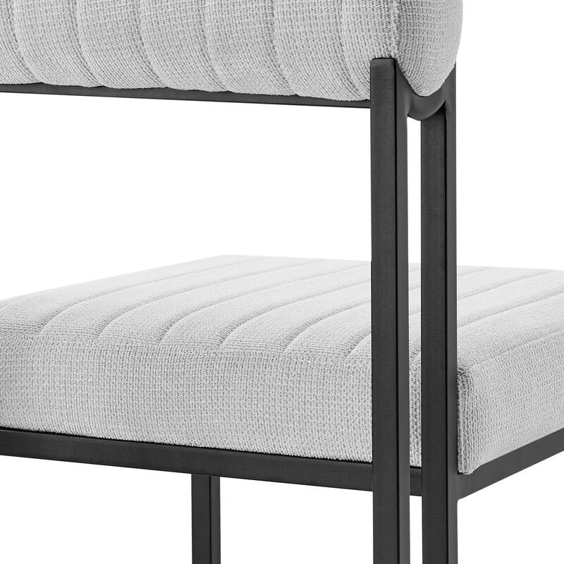 Anastasia Modern Upholstered Metal Dining Chairs - Set of 2