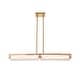 preview thumbnail 3 of 8, Varaluz Mingle 2-Light Linear Pendant - Satin Brass