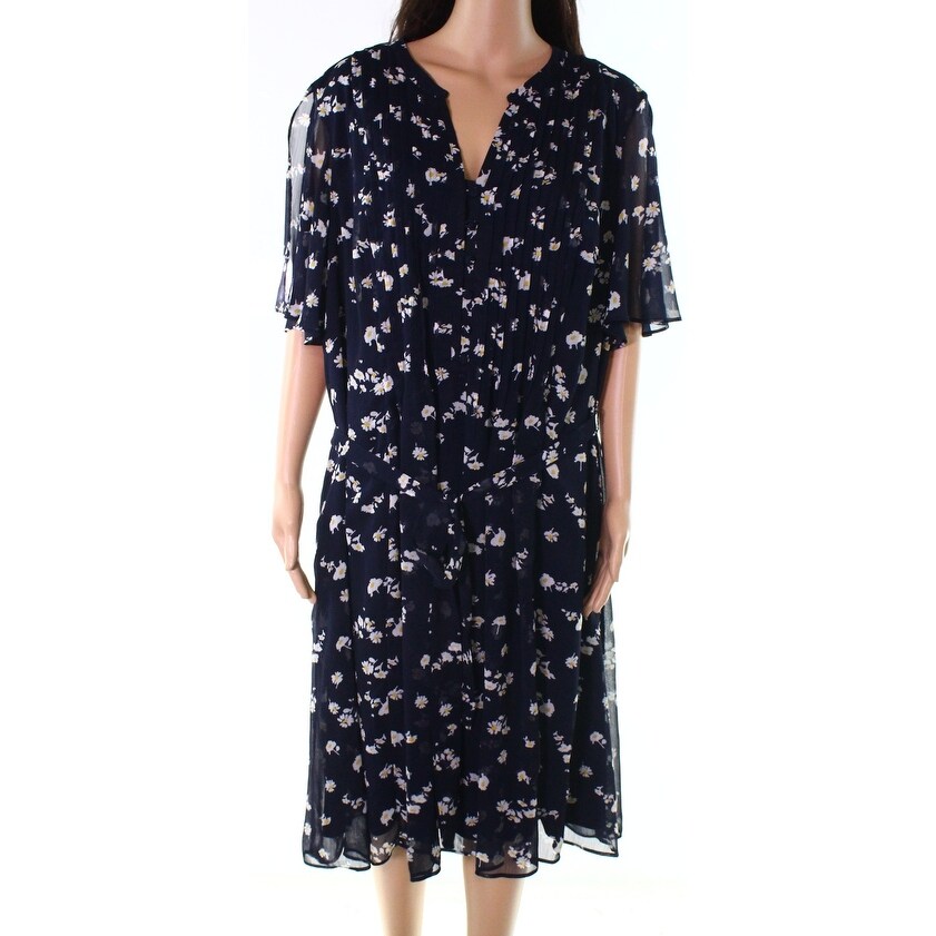 msk navy blue dress