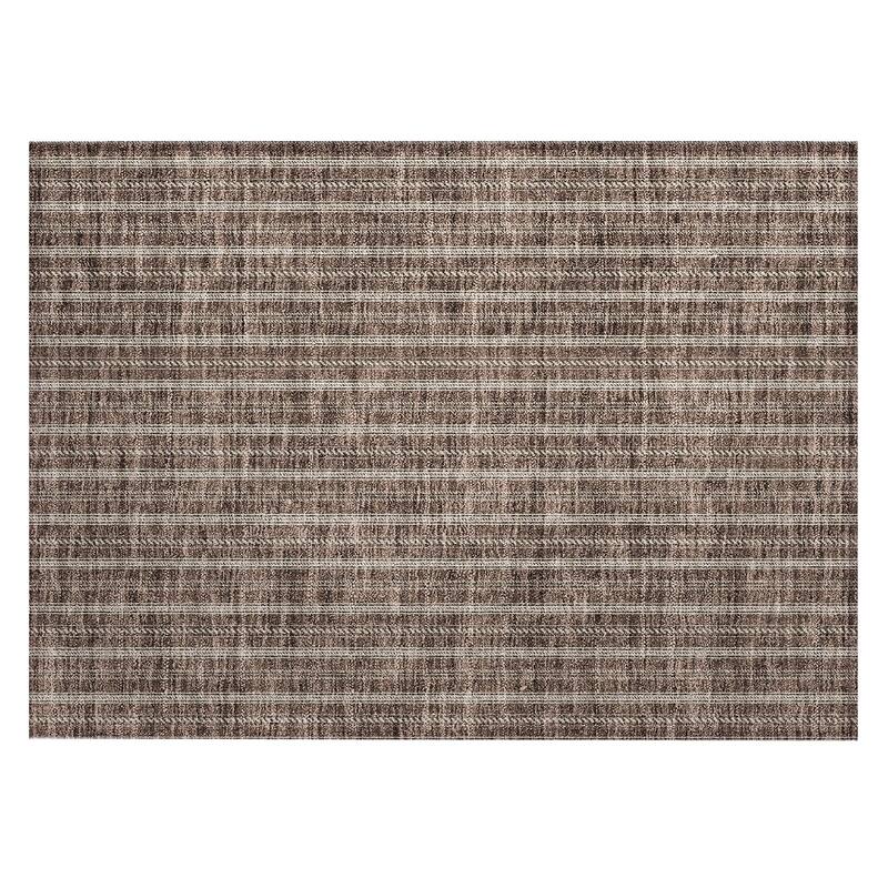 Machine Washable Indoor/ Outdoor Chantille Stripe Twist Rug