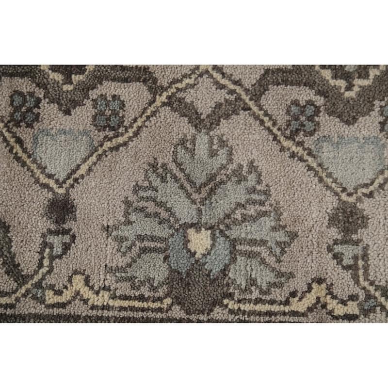 Transitional Oushak Area Rug Hand-Knotted Wool Carpet - 8'2" x 9'10"