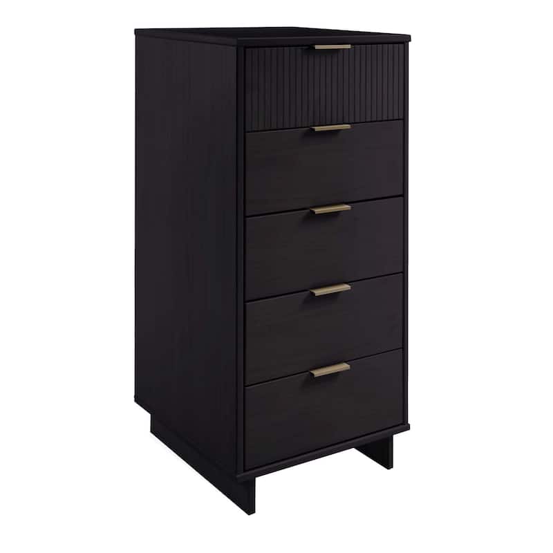 Manhattan Comfort 3-Piece Granville Modern Solid Wood Dresser Chest and Nighstand Set.