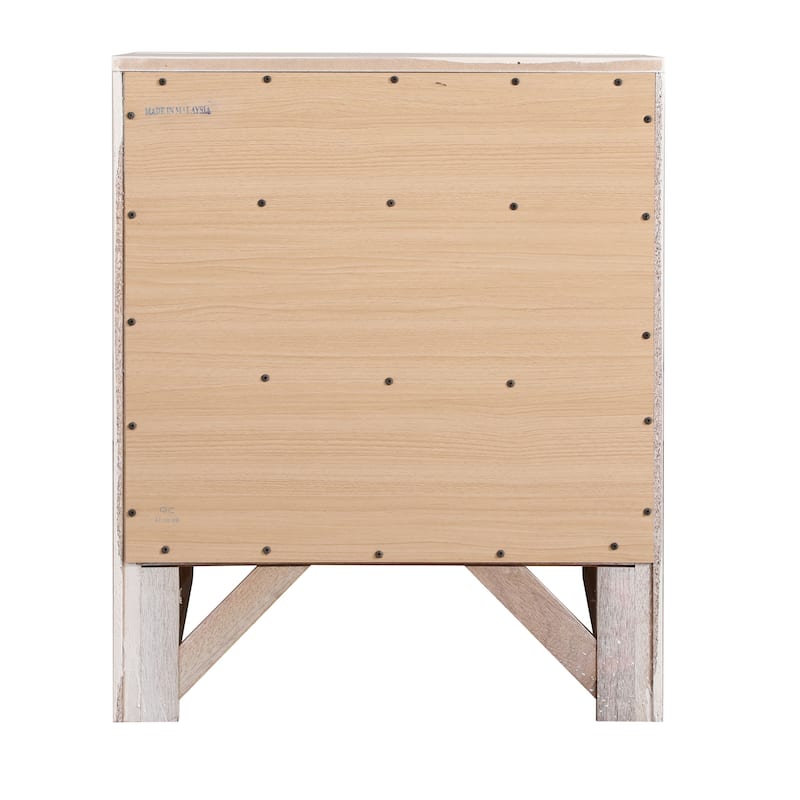 Marilla 3-drawer and Wood Nightstand