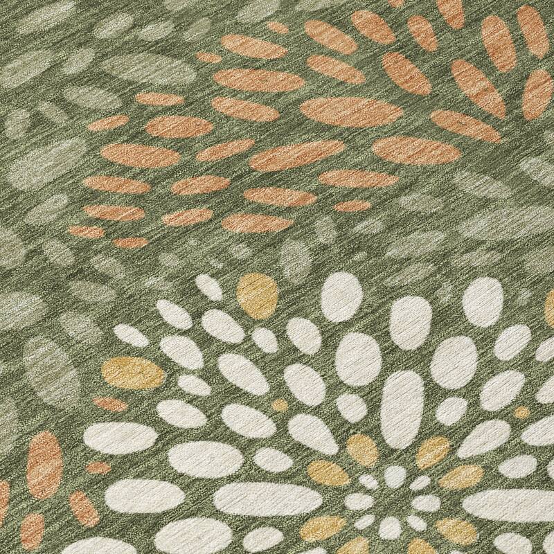 Machine Washable Indoor/ Outdoor Modern Genoa Chantille Rug