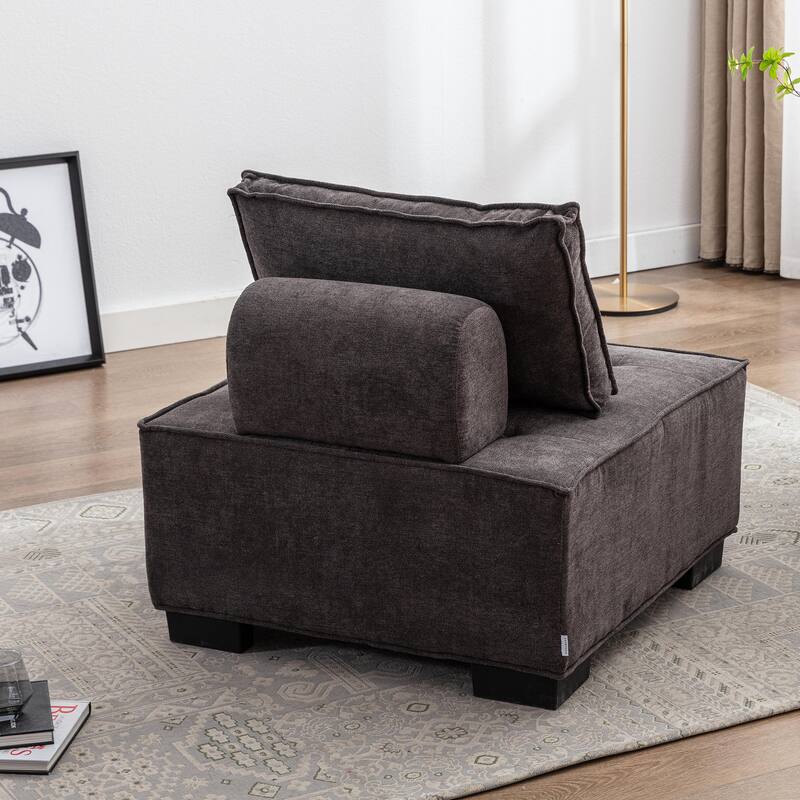 Modern Upholstered Living Room Chairs Set of 2