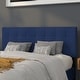 preview thumbnail 15 of 36, Quilted Tufted Upholstered Headboard Navy - Queen