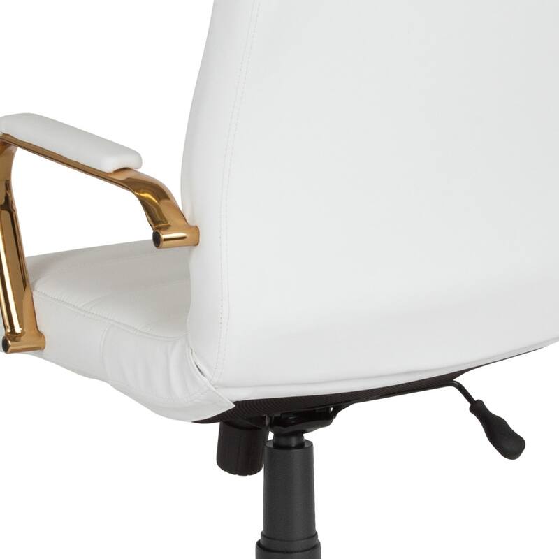 High Back LeatherSoft Executive Swivel Office Chair with Chrome Base