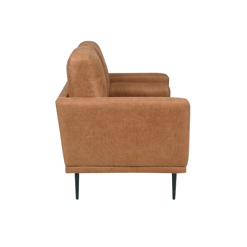 Antler Polished Microfiber Living Room Loveseat