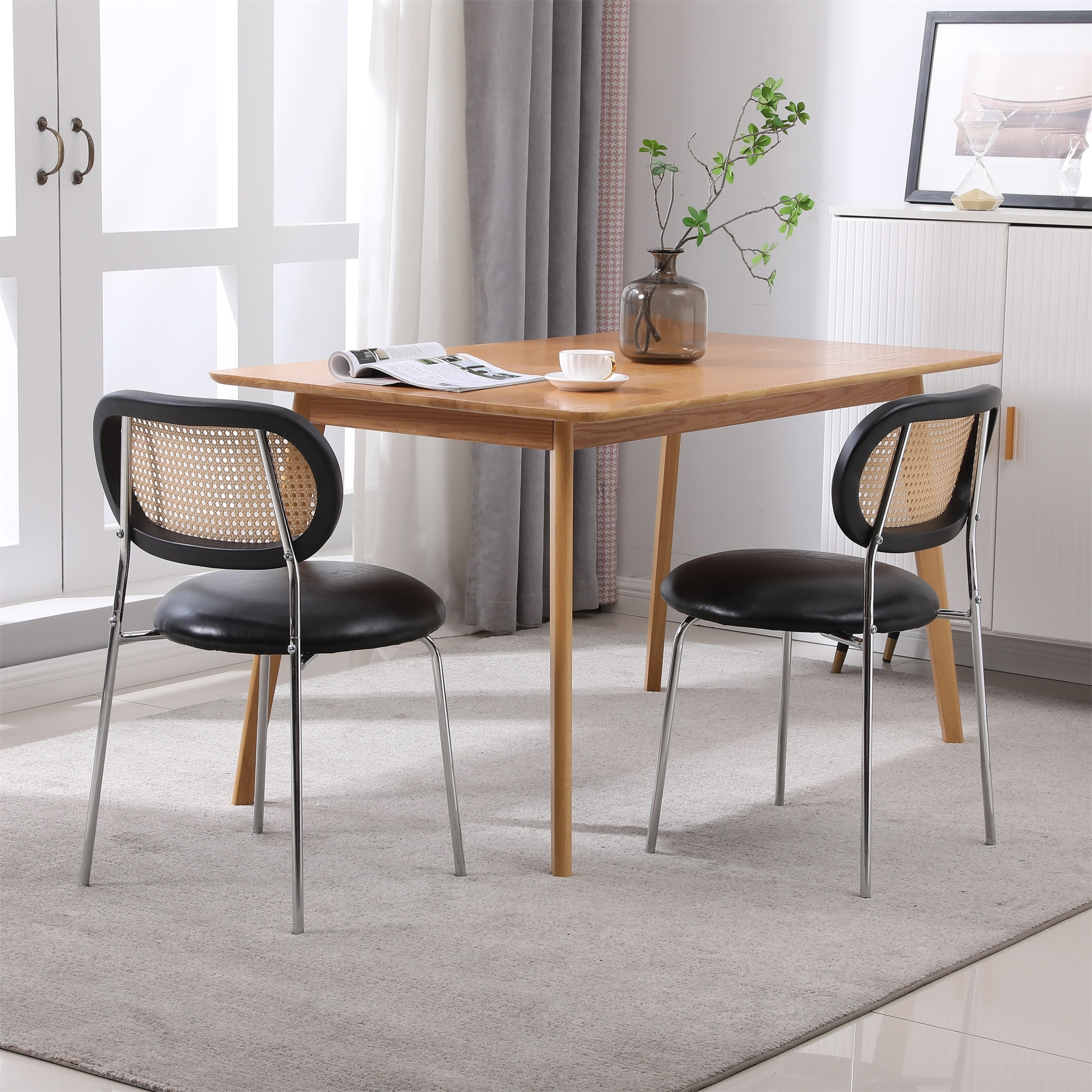 Industrial upholstered dining new arrivals chairs