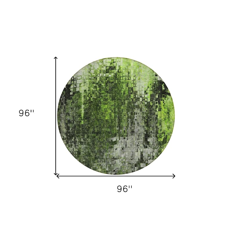 HomeRoots Abstract Transitional Rectangle Outdoor Rug