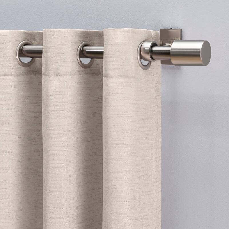 Porch & Den Peete Grasscloth Grommet Curtain Panel