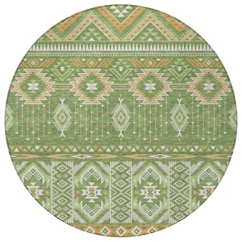 HomeRoots Aztec Transitional Rectangle Outdoor Rug