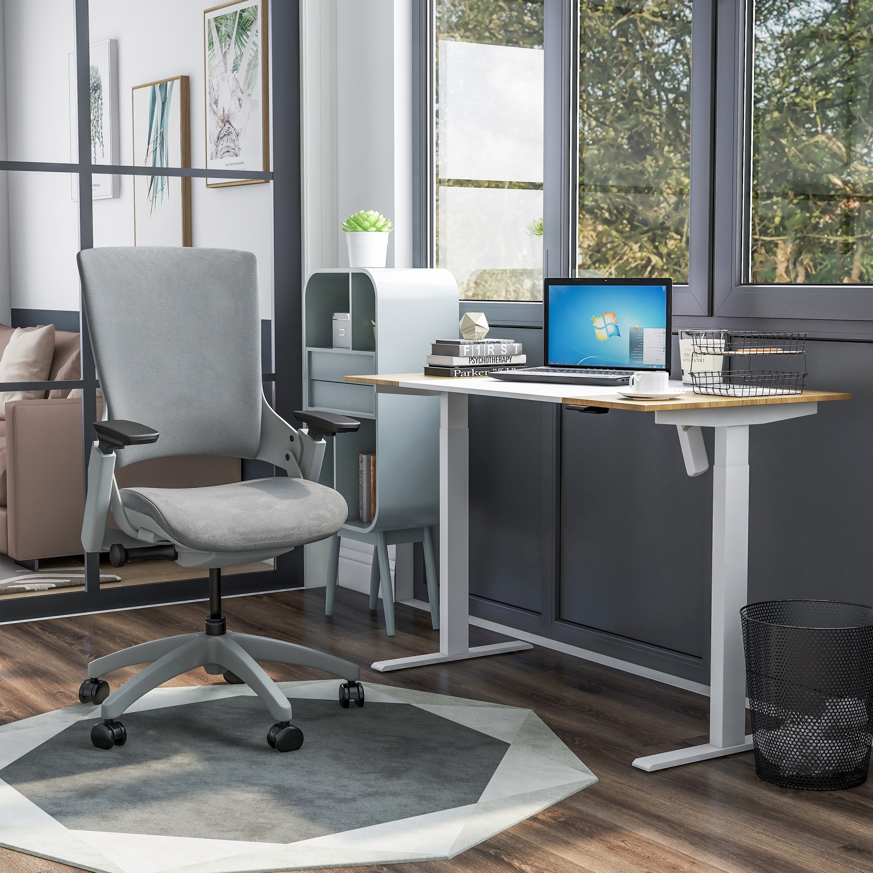 2 piece office set with computer desk and chair