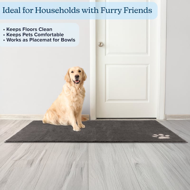 PETMAKER 60x36 Dog Door Mat for Muddy Paws