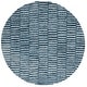 preview thumbnail 22 of 27, SAFAVIEH Hand-Tufted Ebony Eiliv Modern & Contemporary Wool Rug 6' Round - Navy/Light Blue - Round