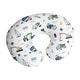 preview thumbnail 1 of 4, Sweet Jojo Designs Construction Truck Boy Nursing Breastfeeding Pillow Cover Case Pillow Not Included- Blue Green Transportation