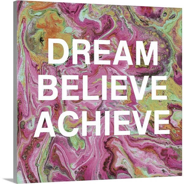 "Dream, Believe, Achieve" Canvas Wall Art