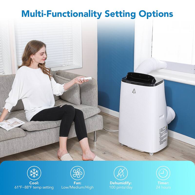 15,000 BTU Portable Air Conditioner with Remote Control