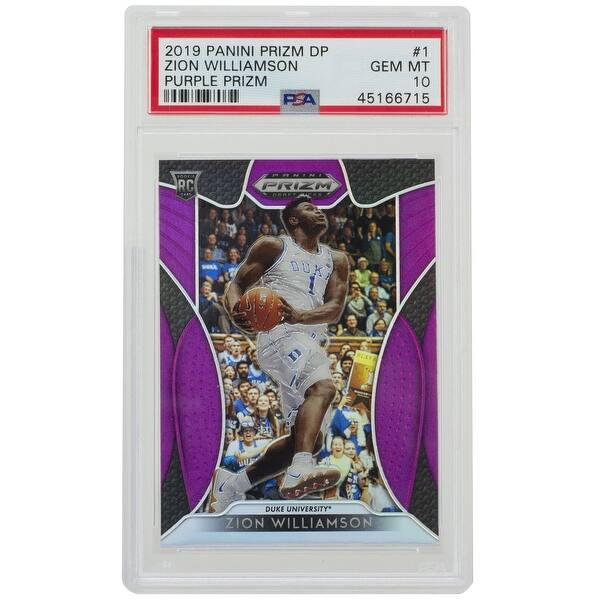 Zion Williamson 2019 Panini Prizm DP #1 Purple Prizm Card ...